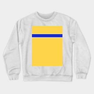 Leeds Yellow, Blue and White Hoop Away 1999 Crewneck Sweatshirt